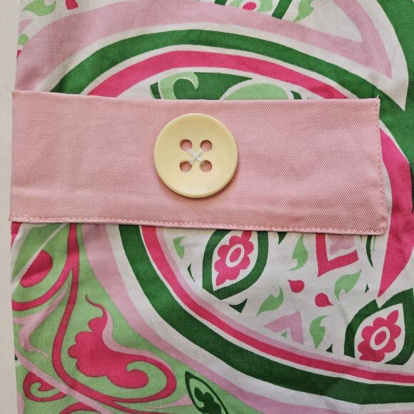 Joyous & Free Womens Size 4 Retro Bold Colored Mini Skirt Large Button Disco - Picture 4 of 9